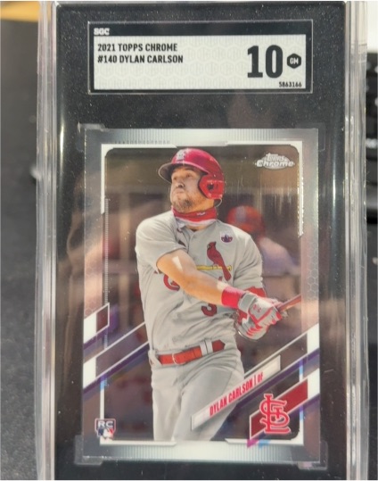 2021 Topps Chrome #140 Dylan Carlson — front