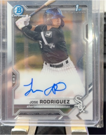 2021 Bowman Chrome #CPA-JRO Jose Rodriguez — front