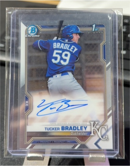 2021 Bowman Chrome #CPA-TB Tucker Bradley — front
