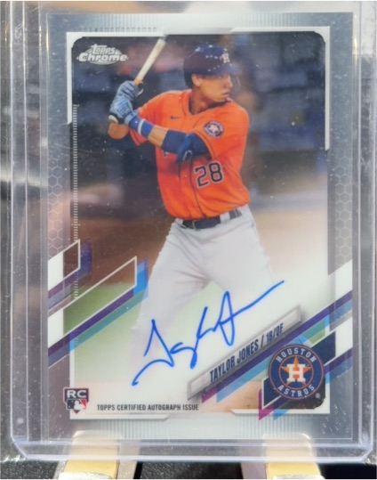 2021 Topps Chrome #RA-TJ Taylor Jones Rookie Autograph — front