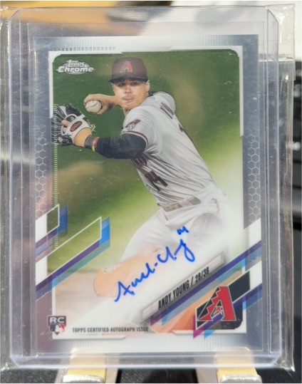 2021 Topps Chrome #RA-AY Andy Young Rookie Autograph — front