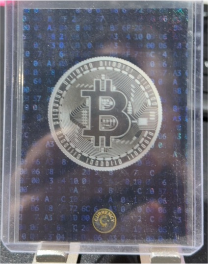 2022 Cardsmiths Currency Series 1 #10 Bitcoin Blue Holofoil — front