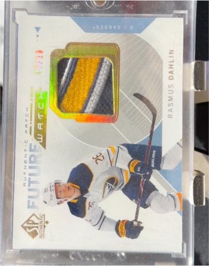 2018-19 SP Authentic Future Watch Patch Rasmus Dahlin — front