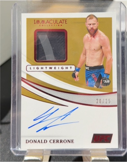 2021 Panini Immaculate UFC #MA-DCR Donald Cerrone — front