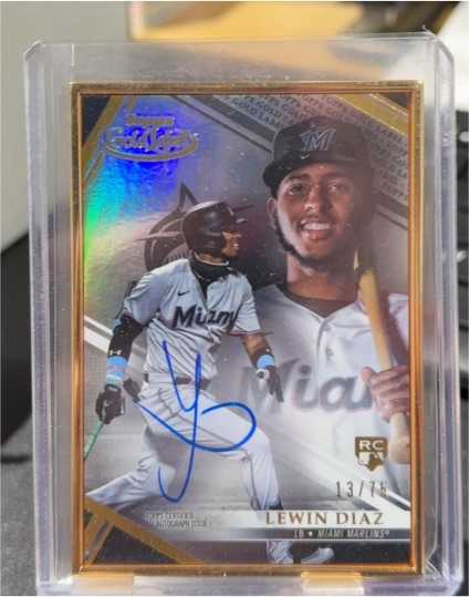 2021 Topps Gold Label #FA-LD Lewin Diaz — front