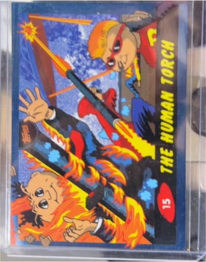 2022 Topps X Ermsy Entertainment Blend #15 The Human Torch — front