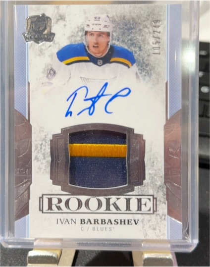 2017-18 Upper Deck The Cup # /249 Ivan Barbashev Rookie Patch Auto — front