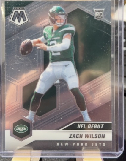 2021 Panini Mosaic #243 Zach Wilson NFL Debut Rookie — front