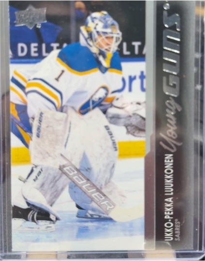 2021-22 Upper Deck Series 1 Young Guns #202 Ukko-Pekka Luukkonen — front