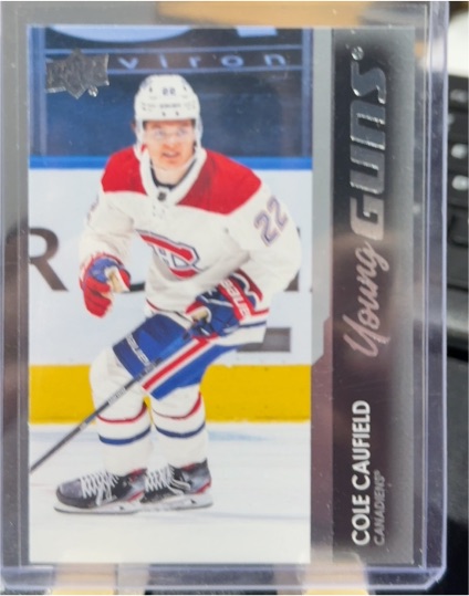 2021-22 Upper Deck Series 1 #201 Cole Caufield — front
