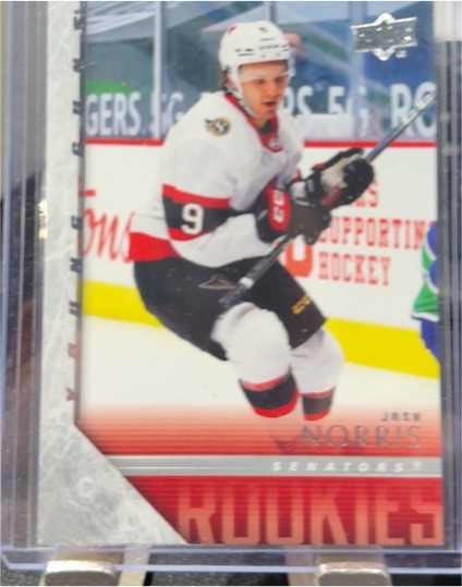 2020-21 Upper Deck Extended Series 2005-06 Tribute Young Guns #T-92 Josh Norris — front