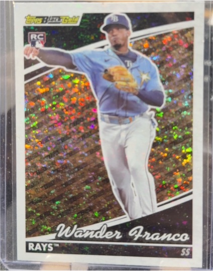 2022 Topps Update Topps Black Gold #BG-2 Wander Franco — front