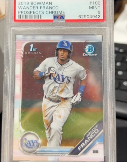 2019 Bowman Chrome Prospects #100 Wander Franco — front
