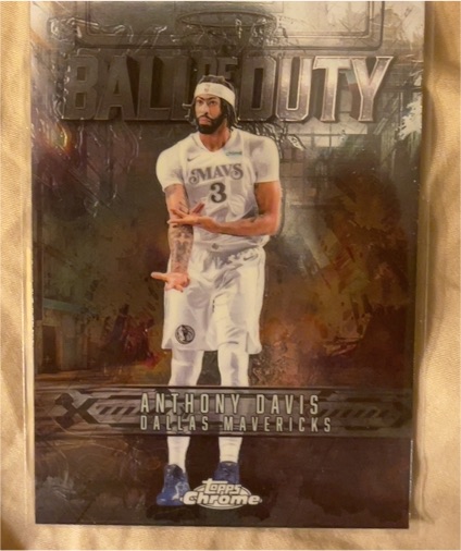 2025-26 Topps Chrome #BD-2 Anthony Davis Ball of Duty — front