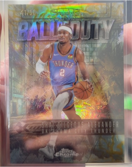 2025-26 Topps Chrome #BD-6 Shai Gilgeous-Alexander Ball of Duty — front