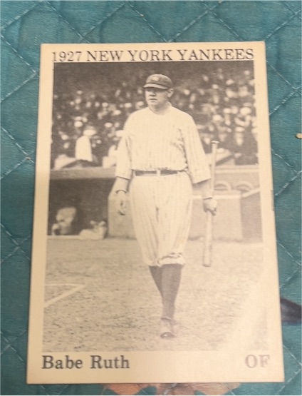 1975 TCMA 1927 New York Yankees Babe Ruth — front