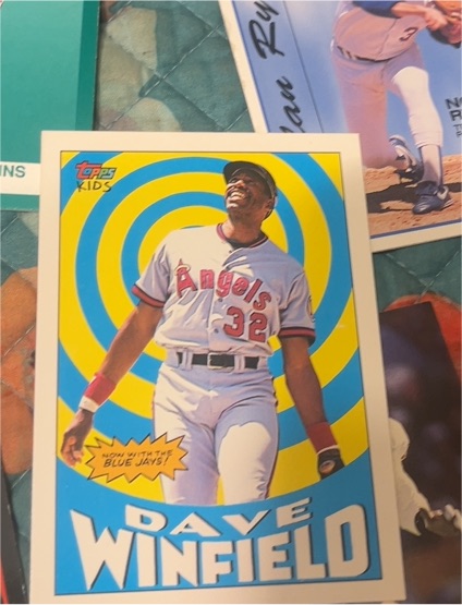 1992 Topps Kids #96 Dave Winfield — front