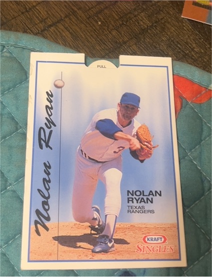 1993 Kraft Singles Superstars #13 Nolan Ryan — front