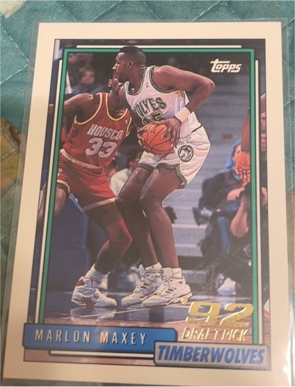 1992-93 Topps #346 Marlon Maxey — front