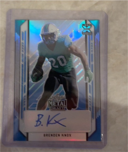 2021 Leaf Metal Draft #BA-KX1 Brenden Knox — front