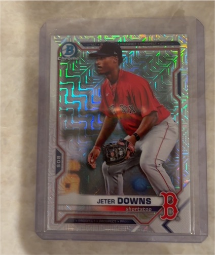 2021 Bowman Chrome #BCP-107 Jeter Downs — front