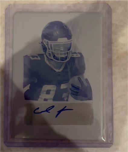 2014 National Treasures #1/1 Calvin Pryor Dual Auto Printing Plate — front