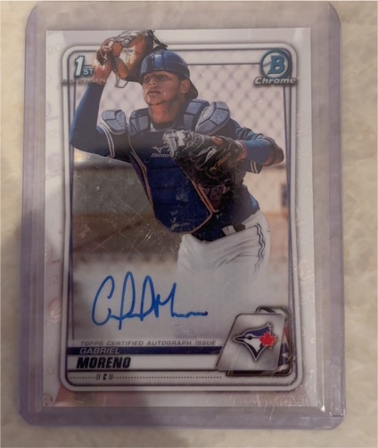 2020 Bowman Chrome #CPA-GM Gabriel Moreno — front