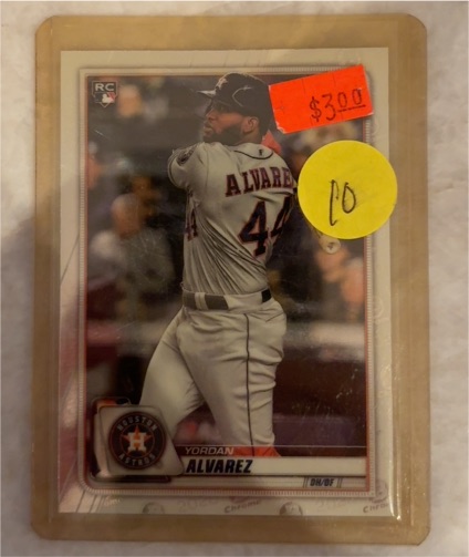2020 Bowman Chrome #25 Yordan Alvarez Rookie Card — front
