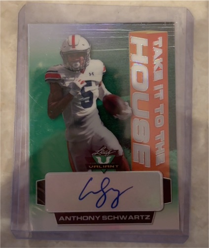 2021 Leaf Valiant #TH-AS1 Anthony Schwartz — front