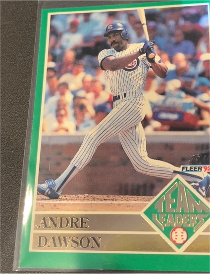 1992 Fleer Team Leaders #20 Andre Dawson — front