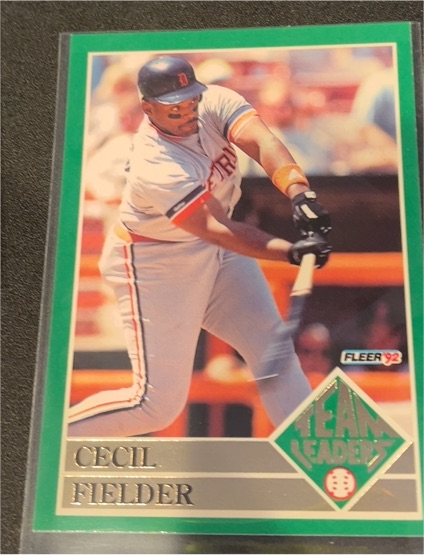 1992 Fleer #6 Team Leaders Cecil Fielder — front