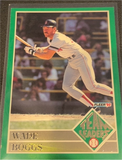 1992 Fleer #13 Wade Boggs Team Leaders — front