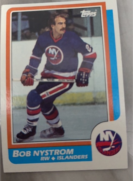 1986-87 Topps #104 Bob Nystrom — front