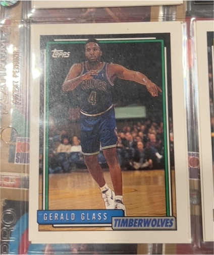 1992-93 Topps #4 Gerald Glass — front