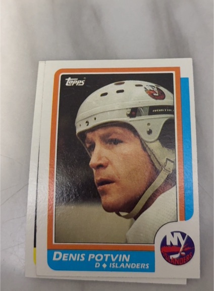 1986-87 Topps #129 Denis Potvin — front