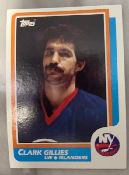 1986-87 Topps #141 Clark Gillies — front