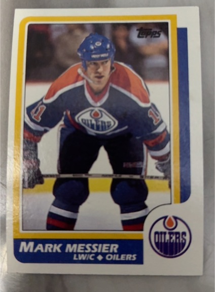 1986-87 Topps #186 Mark Messier — front