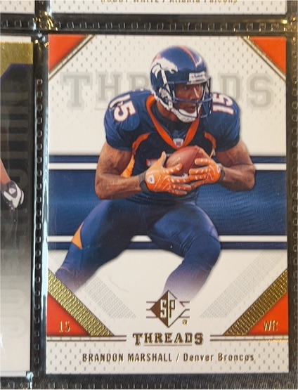 2009 Upper Deck SP Threads #11 Brandon Marshall — front