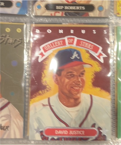 1992 Donruss Gallery of Stars #GS-9 David Justice — front