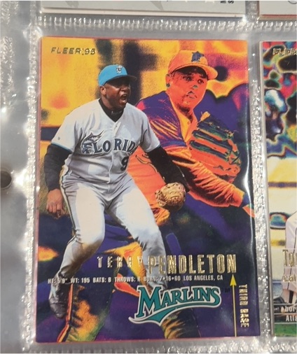 1995 Fleer #338 Terry Pendleton — front