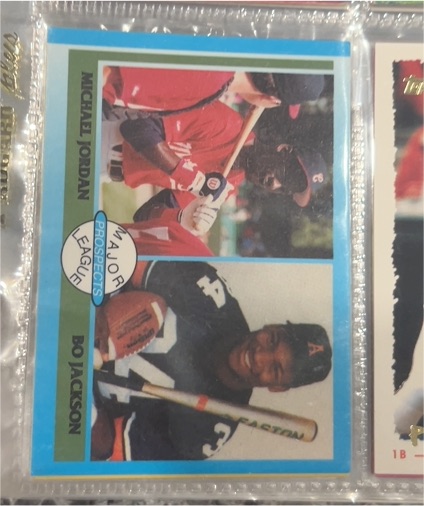 1990 Major League Prospects #NNO Michael Jordan & Bo Jackson — front