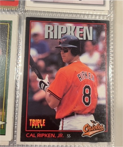 1993 Leaf Triple Play #3 Cal Ripken Jr. — front