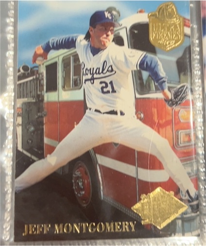 1994 Fleer Ultra Firemen #1 Jeff Montgomery — front