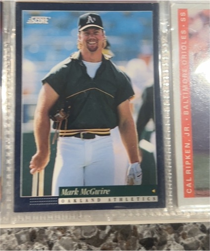 1994 Score #550 Mark McGwire — front