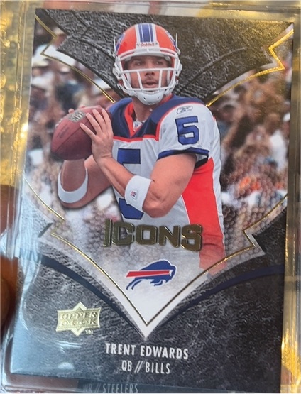2008 Upper Deck Icons #12 Trent Edwards — front