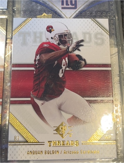 2009 Upper Deck SP Threads #4 Anquan Boldin — front