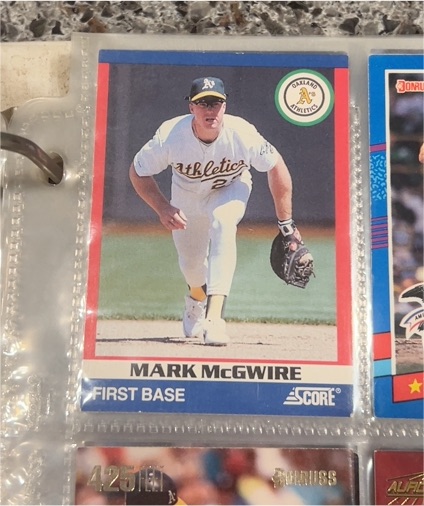 1991 Score #25 Mark McGwire — front