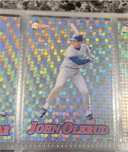 1994 Pacific Crown Collection - Silver Prisms Circular #6 John Olerud — front