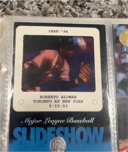 1994 Leaf Slideshow #5 Roberto Alomar — front