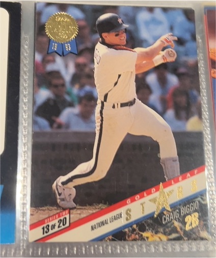 1993 Leaf Gold Leaf Stars #13 Craig Biggio — front